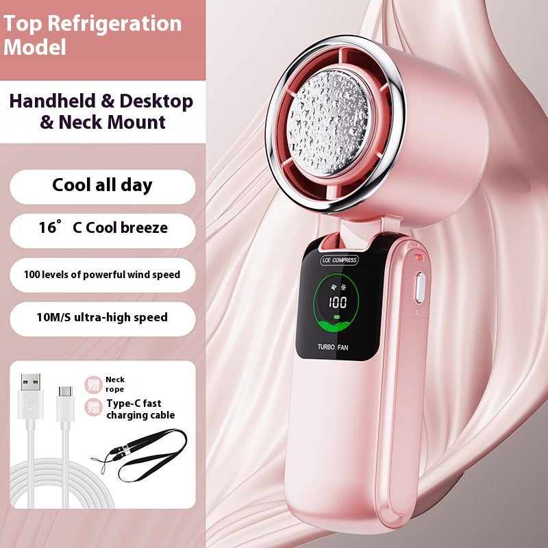 New 2025 High-Speed Handheld Fan, Speed Adjustable, Portable Folding Mini Fan