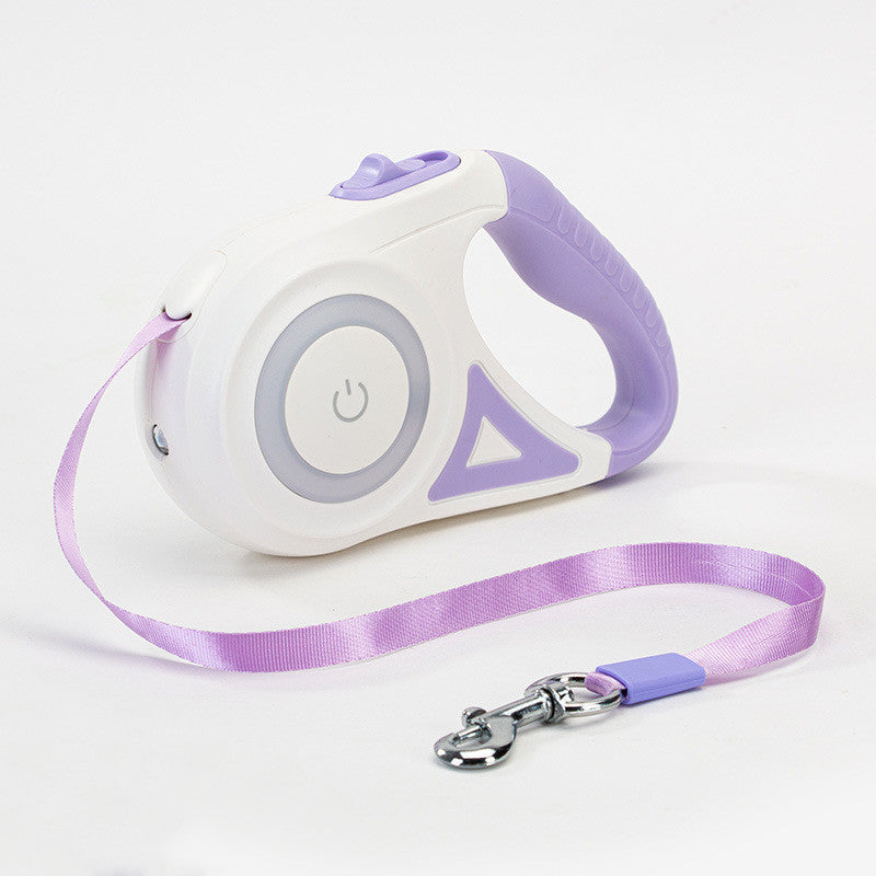 Dog Leash Retractable And Dog Collar Spotlight Automatic Pet Dog Cat