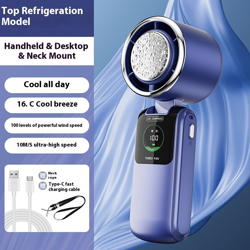 New 2025 High-Speed Handheld Fan, Speed Adjustable, Portable Folding Mini Fan